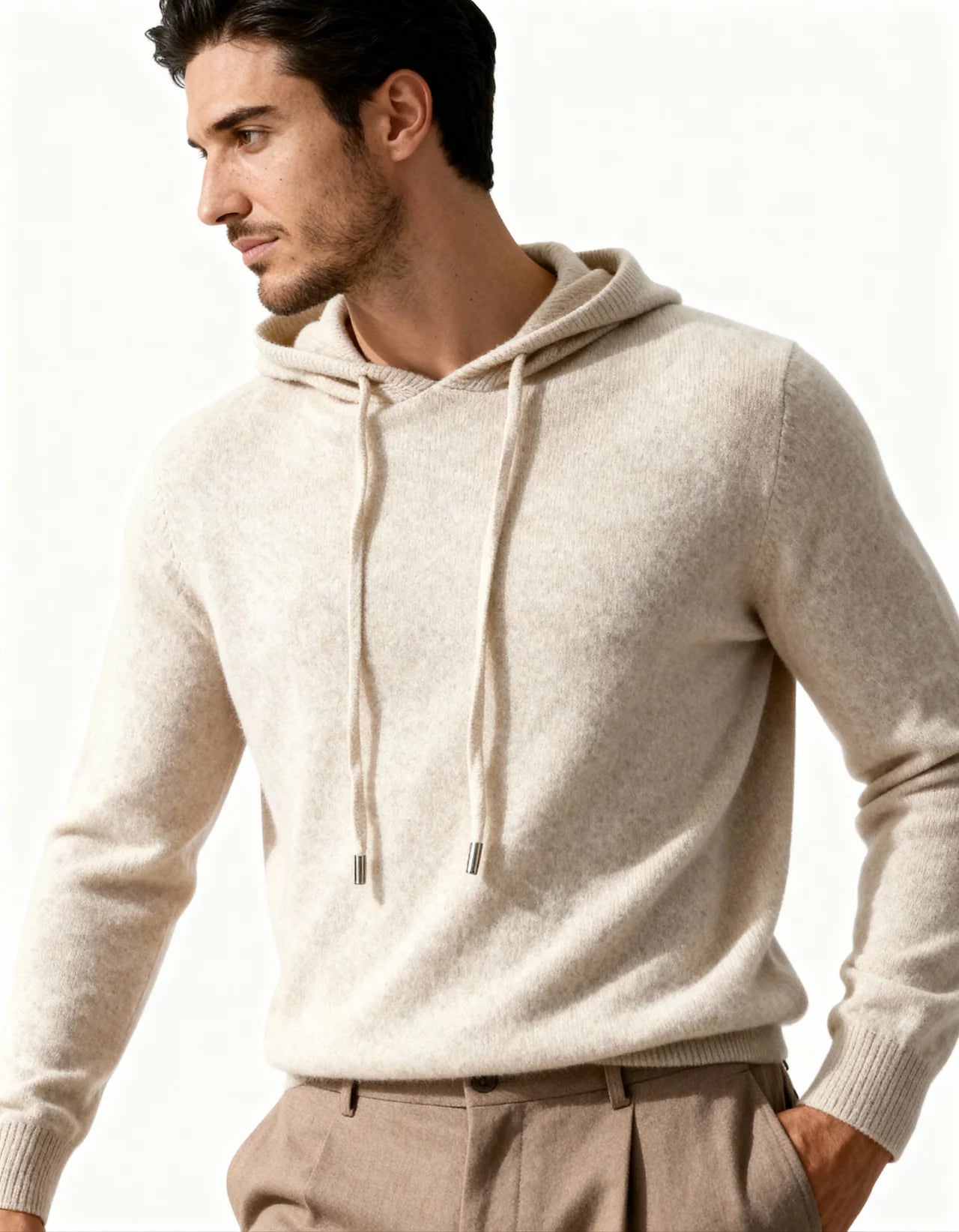 CASA PLATA CASHMERE NOIR HOODIE