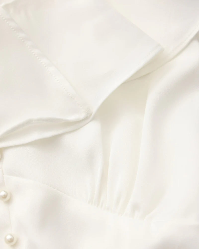 CASA PLATA — IVORY SILHOUETTE DRESS