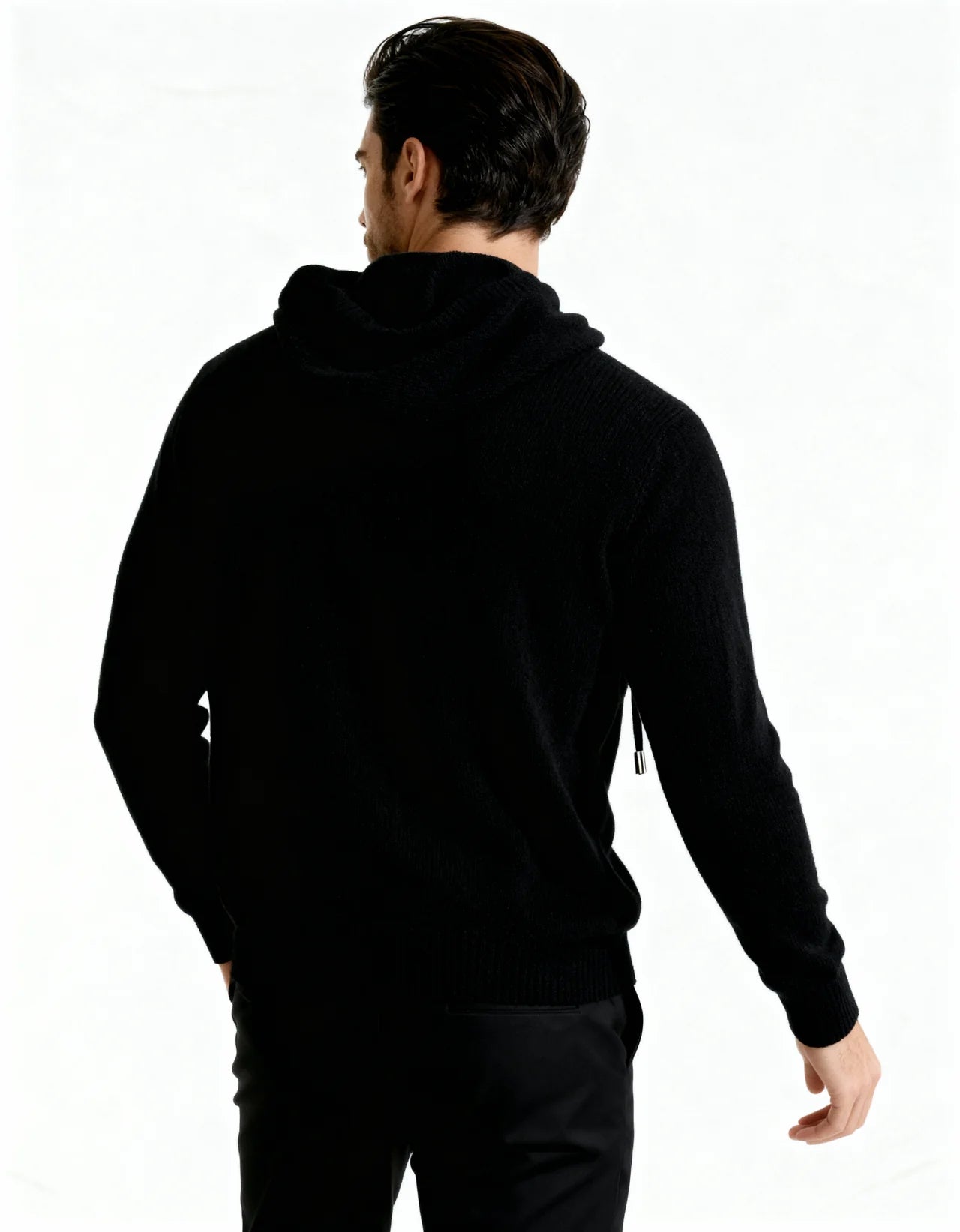 CASA PLATA CASHMERE NOIR HOODIE