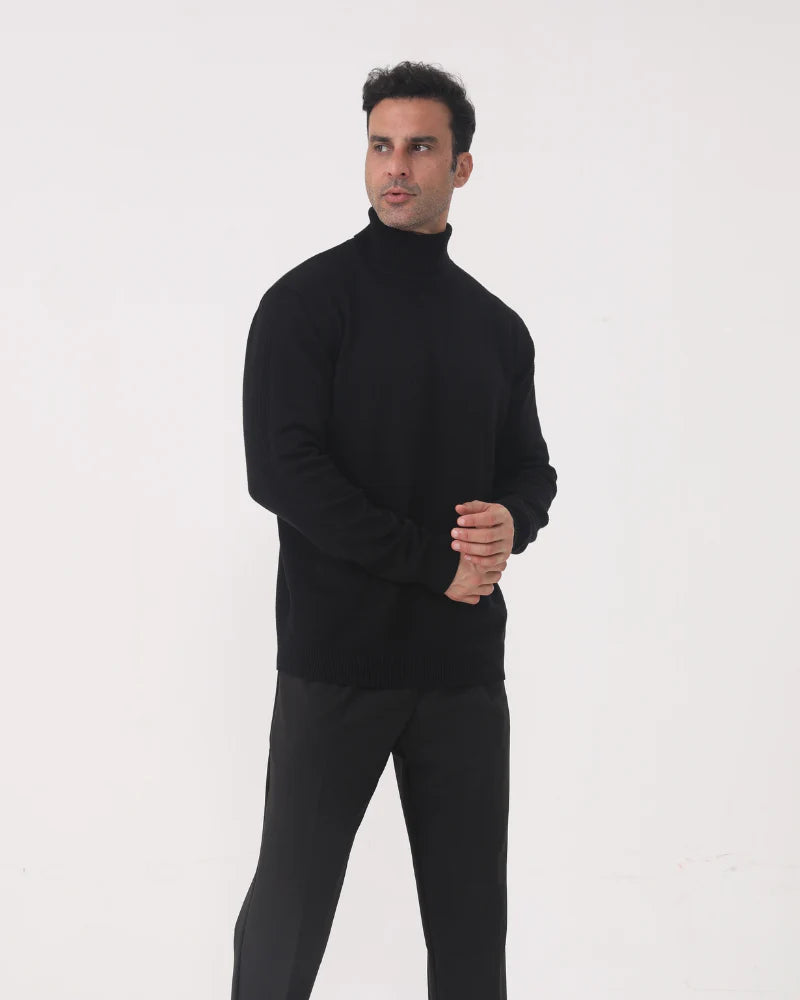CASA PLATA NOIR TURTLENECK
