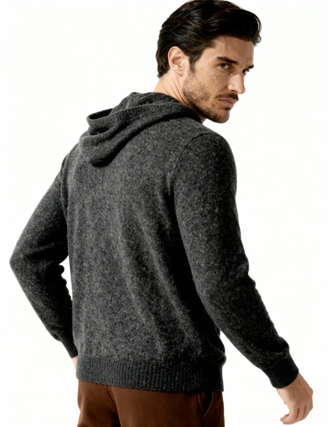 CASA PLATA CASHMERE NOIR HOODIE
