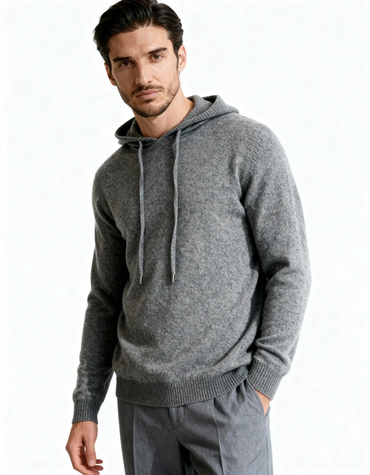 CASA PLATA CASHMERE NOIR HOODIE
