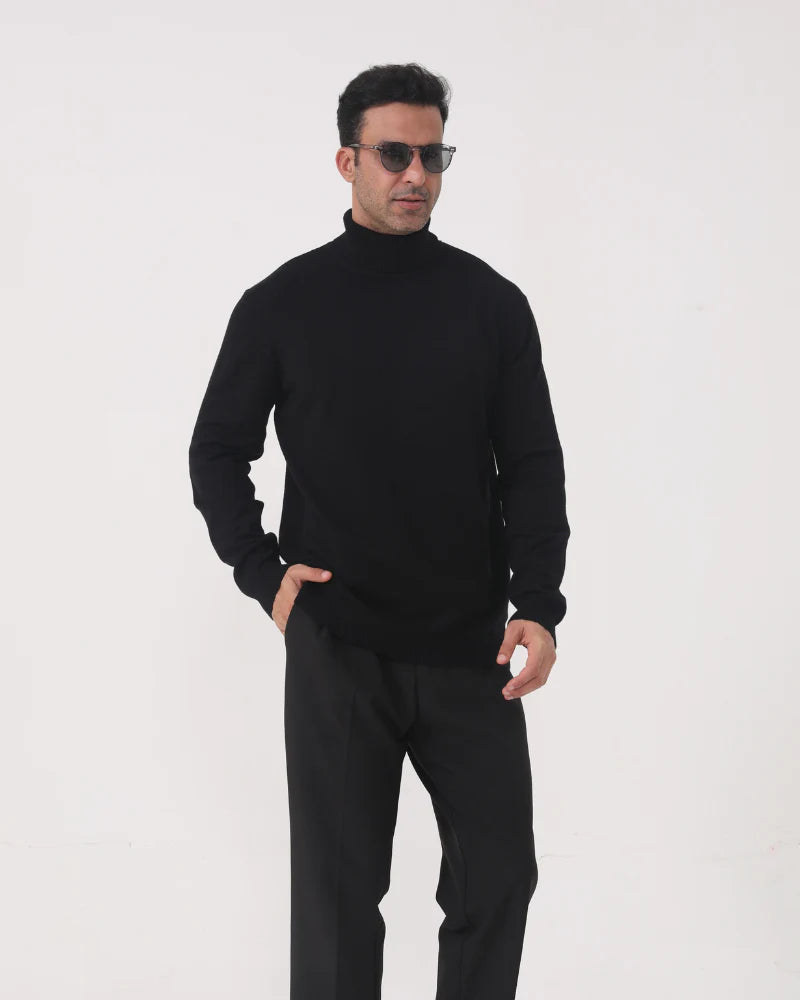 CASA PLATA NOIR TURTLENECK
