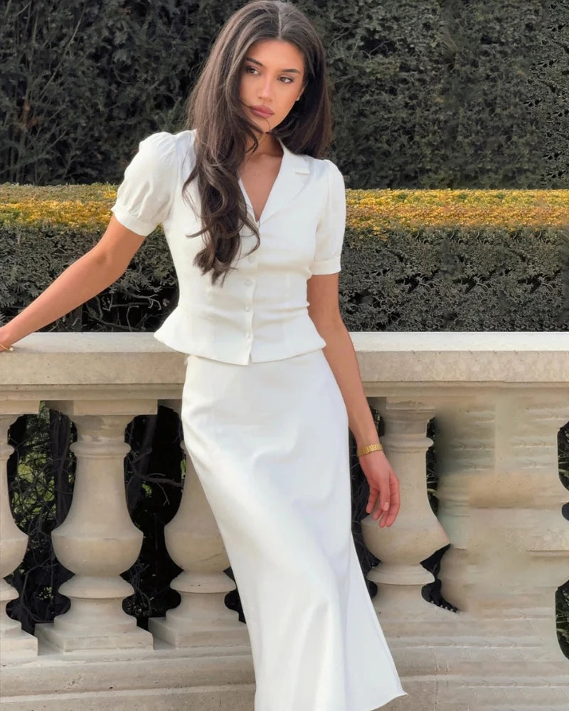 CASA PLATA — IVORY SIGNATURE DRESS