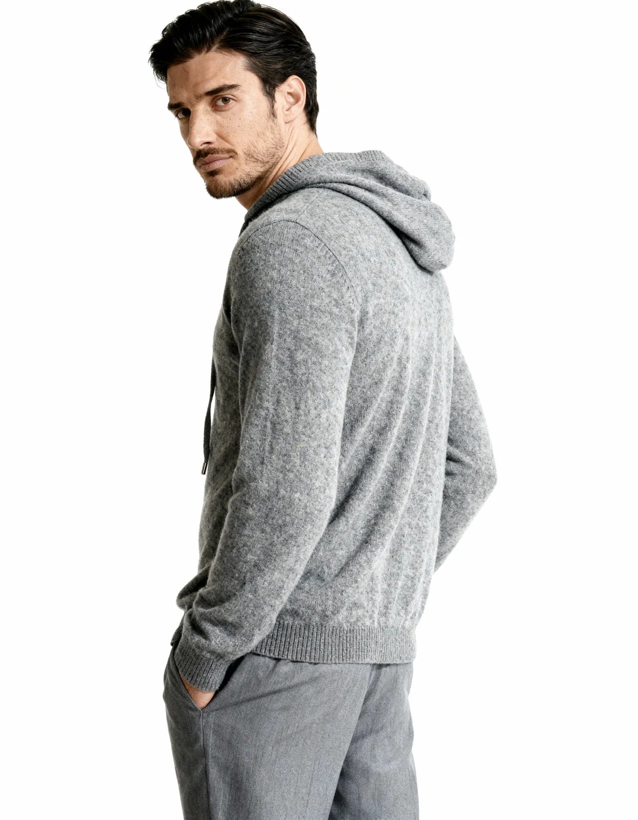 CASA PLATA CASHMERE NOIR HOODIE