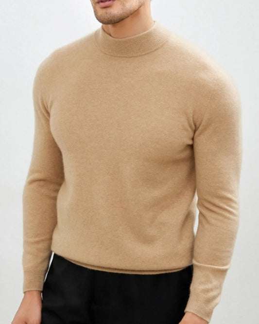 CASA PLATA CLASSIC MOCK NECK KNIT