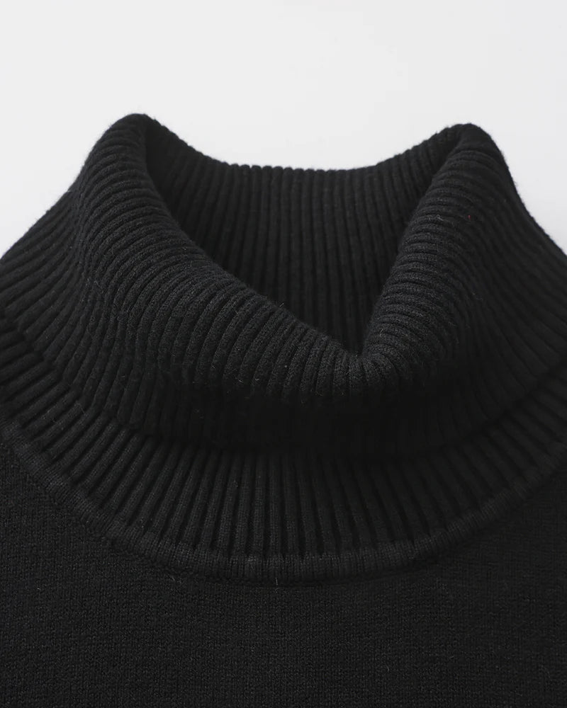 CASA PLATA NOIR TURTLENECK