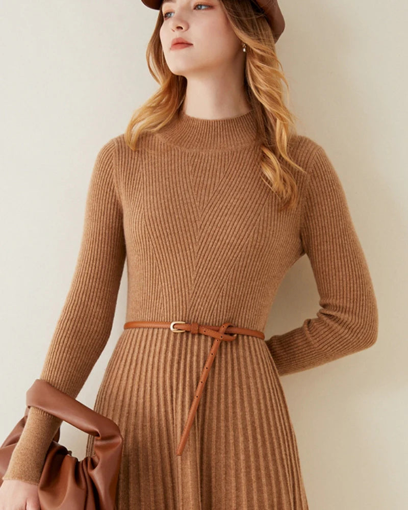CASA PLATA — SAND RIB KNIT DRESS