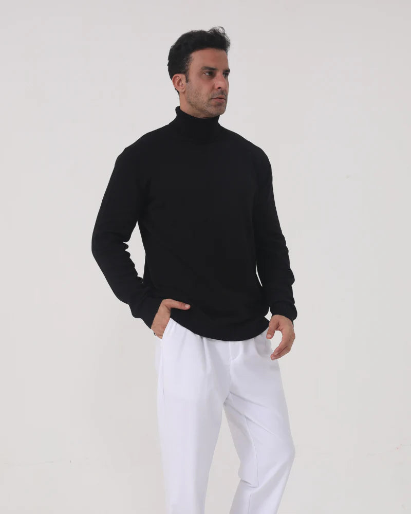 CASA PLATA NOIR TURTLENECK