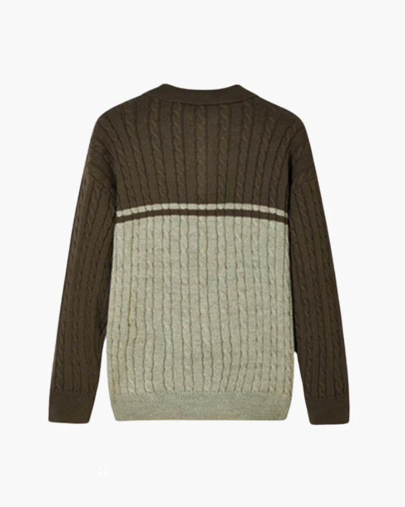 CASA PLATA PREMIUM WOOL CABLE HALF-ZIP