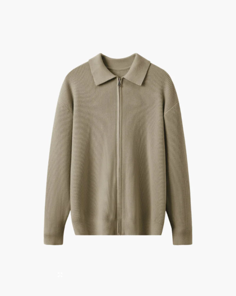 CASA PLATA PREMIUM WOOL ZIP POLO