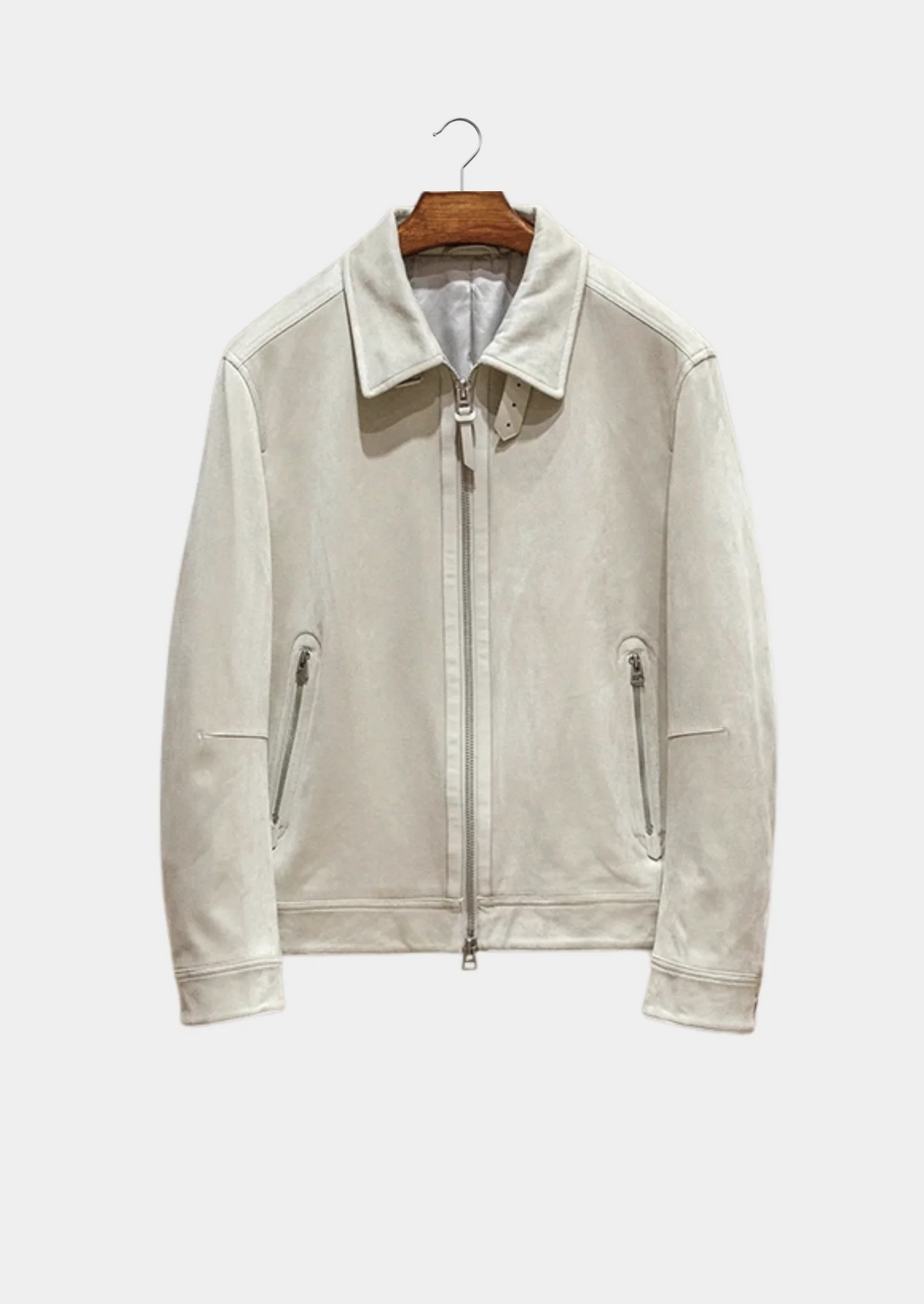 IVORY LEATHER ESTATE JACKET