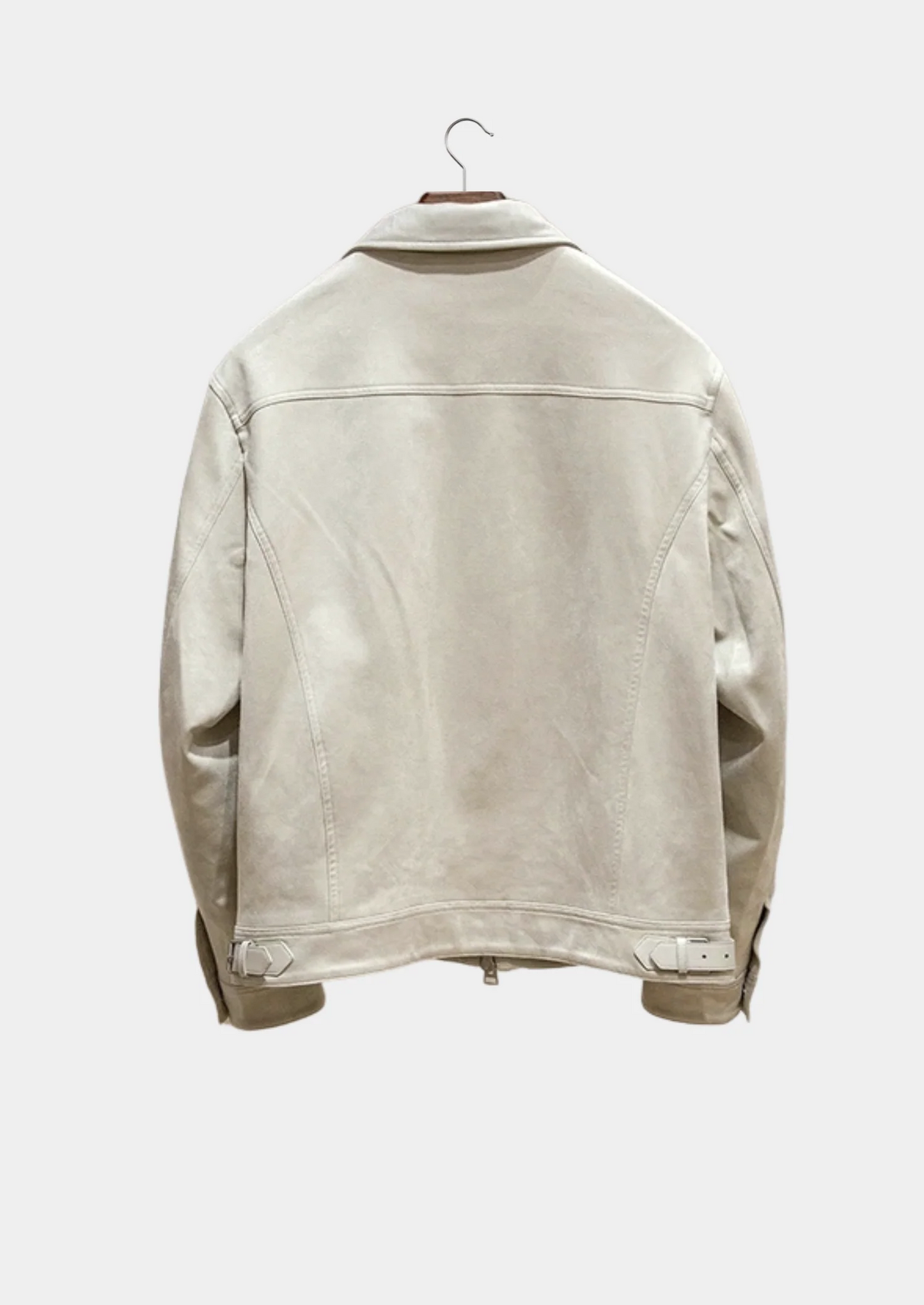 IVORY LEATHER ESTATE JACKET