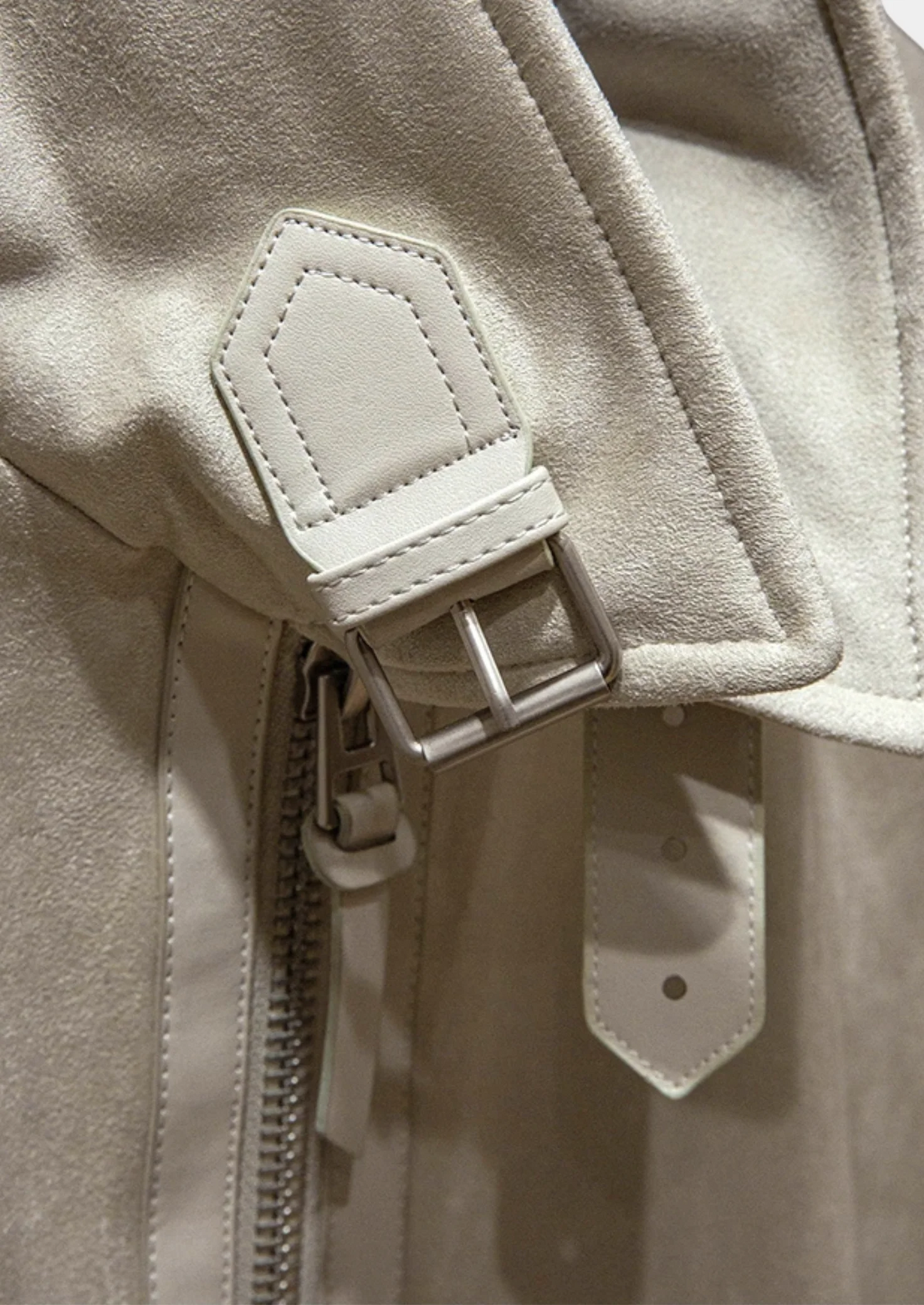 IVORY LEATHER ESTATE JACKET