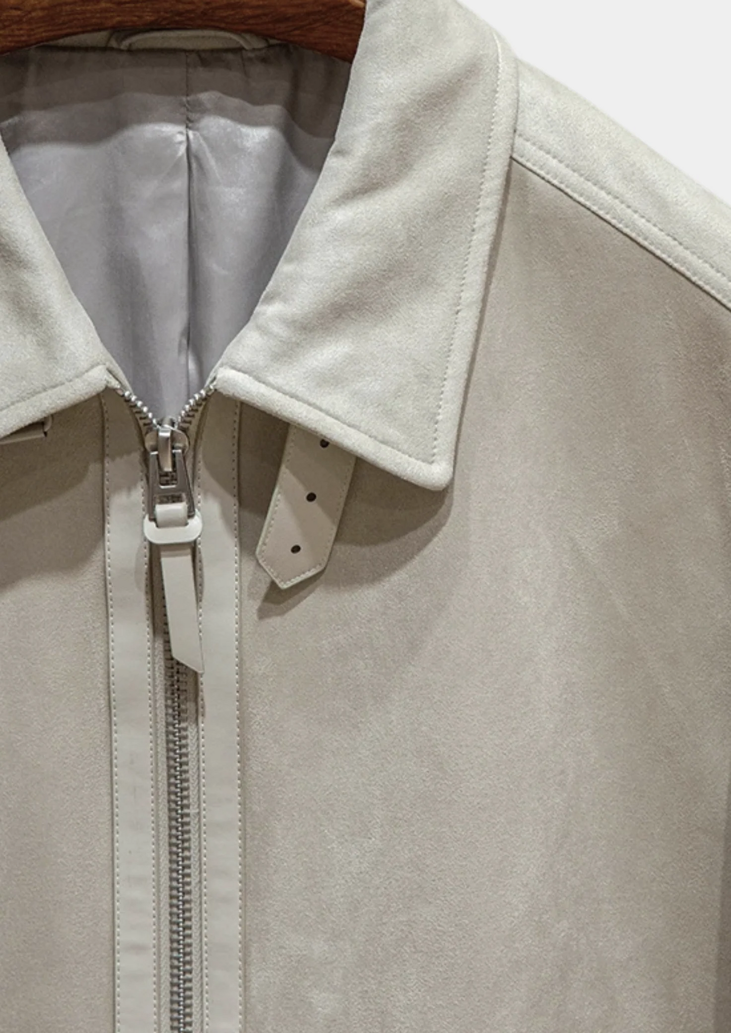 IVORY LEATHER ESTATE JACKET