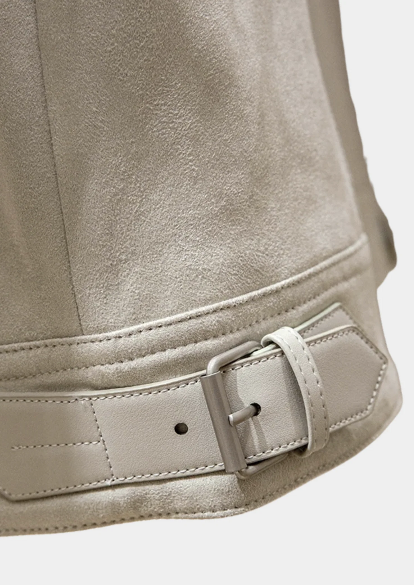 IVORY LEATHER ESTATE JACKET