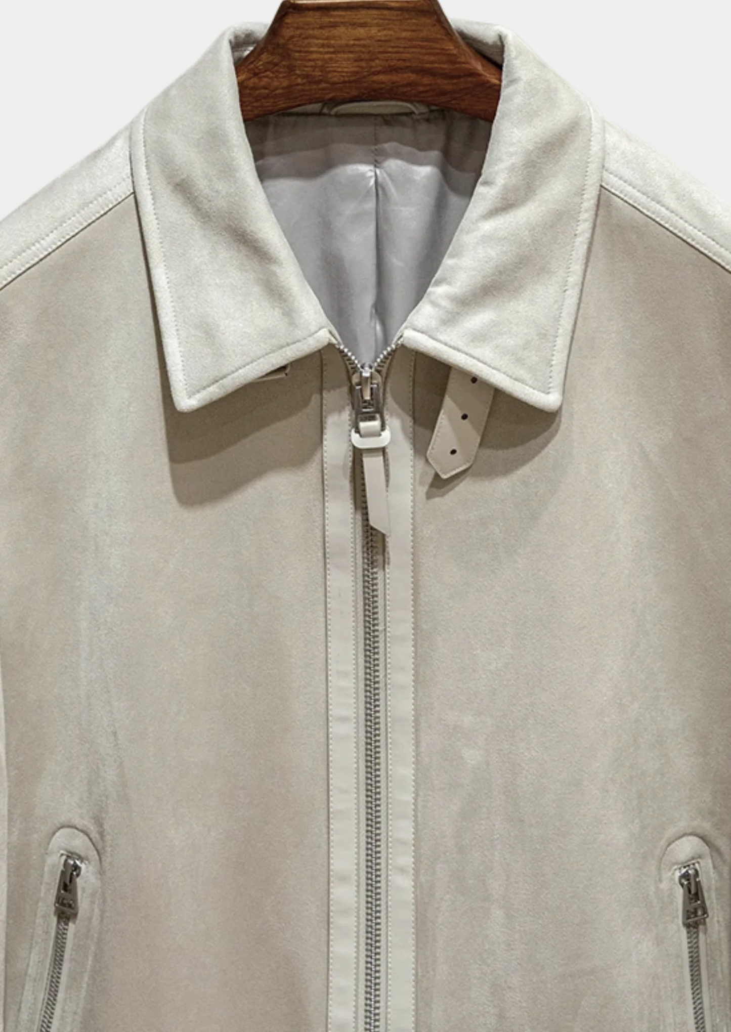 IVORY LEATHER ESTATE JACKET